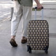 thumbnail image 3 of Dark Blue Bigfoot Pattern Luggage Cover Fashion Suitcase Cover Baggage Covers Fit 25-28 Inch Luggage (Go Travel), 3 of 5