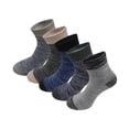 thumbnail image 1 of Women 5 Pairs Crew Socks Moisture Wicking Cotton Solid Socks Running Athletic Socks, 1 of 5
