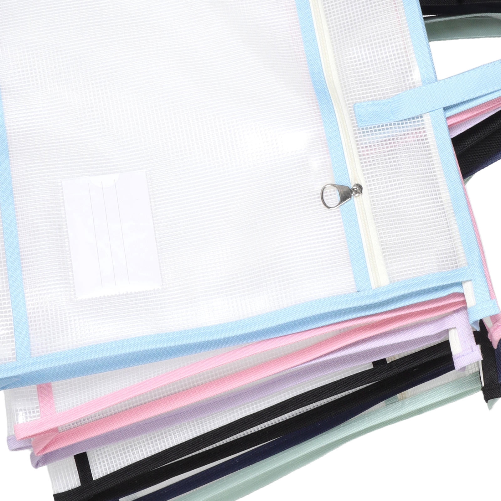 WRISTBIQUE Large Capacity Craft Storage Organizer Tote Bag, PVC, Assorted Colors, 6 Pieces for Art and Craft Supplies