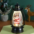 thumbnail image 4 of Christmas Snowman Snow Globe, Musical Santa Big Lantern Operated Lighted Retro Style Holiday Glitter Globe for Xmas Table Decoration and Santa Gifts, 4 of 5