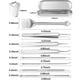 thumbnail image 3 of Fiudx Herramientas de Belleza, Kit de Extractor de Acero Inoxidable, Espátula de Precisión, Antideslizante de Mango, Solución para Eliminar Puntos Negros, Ideal para Entusiastas Del Cuidado de La Pie, 3 of 7