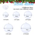 thumbnail image 2 of Adornos navideños rellenables OJYUDD de plástico transparente, 50 unidades, 2 of 7