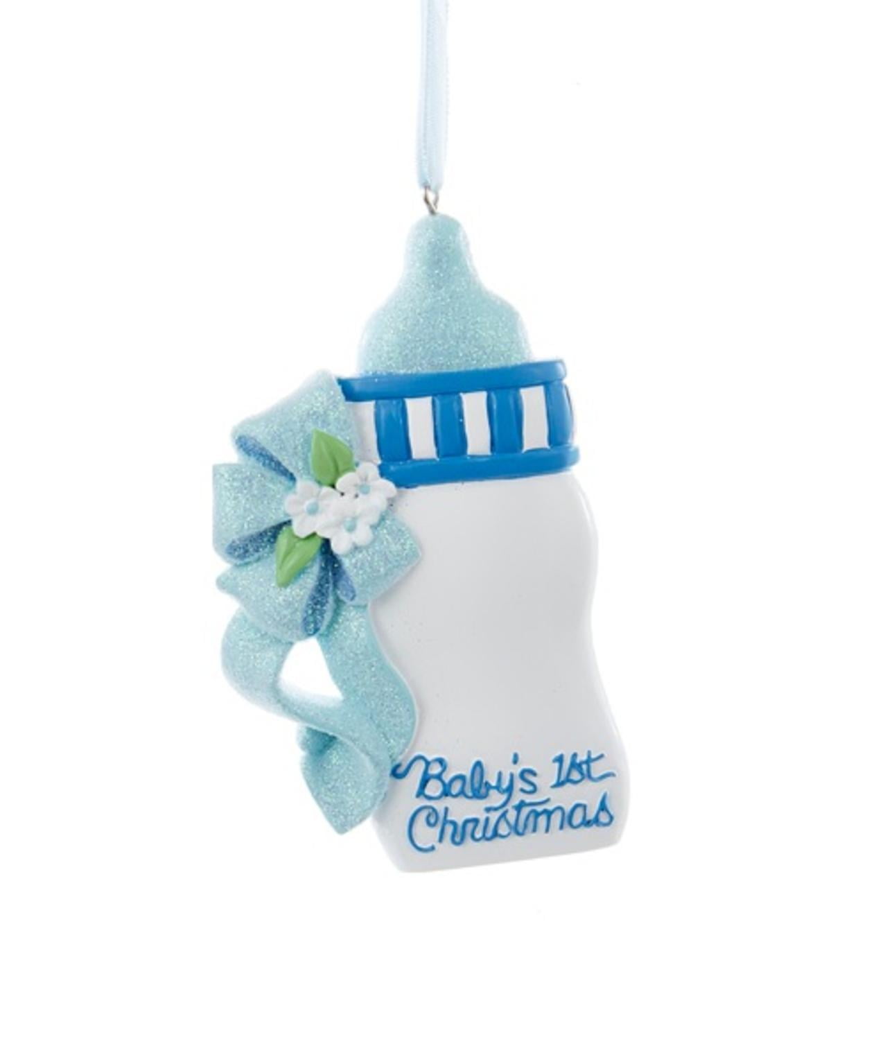 baby bottle christmas ornament