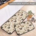 thumbnail image 5 of 2-Piece Kitchen Mat Set Non Slip Washable Floor Mats Decorative Rugs for Kitchen Sink Laundry Various Poses Chickens Pattern, 5 of 7