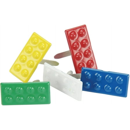 Eyelet Outlet Shape Brads 12/Pkg-Building Blocks