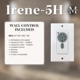 thumbnail image 4 of Matthews Fans - Irene-5H 5-Blade 42 Inch Flush Mount Ceiling Fan In Contemporary, 4 of 7
