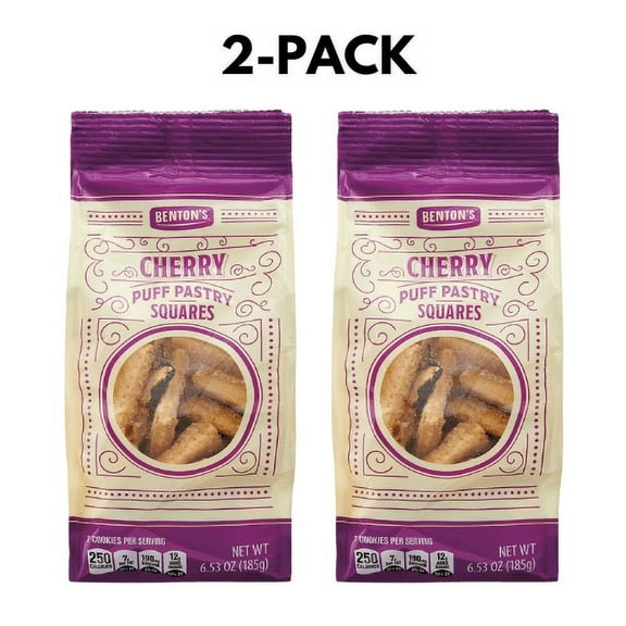 Benton's Cherry Puff Pastry Squares 2-Pack 6.53 oz