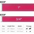 thumbnail image 4 of LAICAIW 6FT Reflective Dog Leash with Soft Padded Handle for Training,Walking Lead for Large & Medium Dog,1 Inch Wide,HOTPINK, 4 of 6