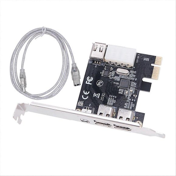 PCI-E 1X 1394 4 Port DV HD Video Capture Card Firewire Card