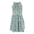 thumbnail image 2 of Vestido George Talla 6 con Cuello Halter Floreado Azul Aqua, 2 of 4