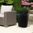 thumbnail image 5 of 18 Gallon Trash Can, Commercial Plastic Wastebasket, Black Garbage Can Container Bins for Bedroom/Bathroom/Office, 26.7 Inch Tall (Set of 4), 5 of 7