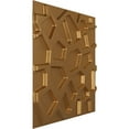 thumbnail image 2 of Ekena Millwork 19 5/8"W x 19 5/8"H Dublin EnduraWall Decorative 3D Wall Panel, Bright Coat Gold (Covers 2.67 Sq. Ft.), 2 of 6