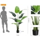 thumbnail image 3 of 5ft (60 pulgadas) artificial bird of paradise plant - ideal indoor & outdoor moderno decor, faux plants home o oficina, perfect housewarming gift con 10 trunks y faux leaves (1 pack), 3 of 7