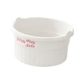 thumbnail image 3 of Bañera de pies, cubo ligero y portátil para baño de pies con puntos de masaje para relajación y pedicura en el hogar. Blanco, 3 of 8