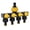 Yellow, variant on Efficient Flows Regulator Splitter 4 Outputs With Individual Control Valves for Home and Gardening Use