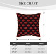 thumbnail image 2 of KLL Red Beautiful Lips Decorative Throw Pillow Covers Velvet Soft for Couch Sofa Bedroom Living Room Outdoor (No pillow core)- 18"x18", 2 of 5