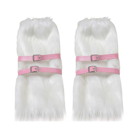 Hontri Stockings in Sale, Furry Boot Covers Imitation Socks Shoe Covers Leg Covers Long Foot Covers Women's Leg Warmers Warm and Slim Fit 1* Pair of Stockings Hot Pink