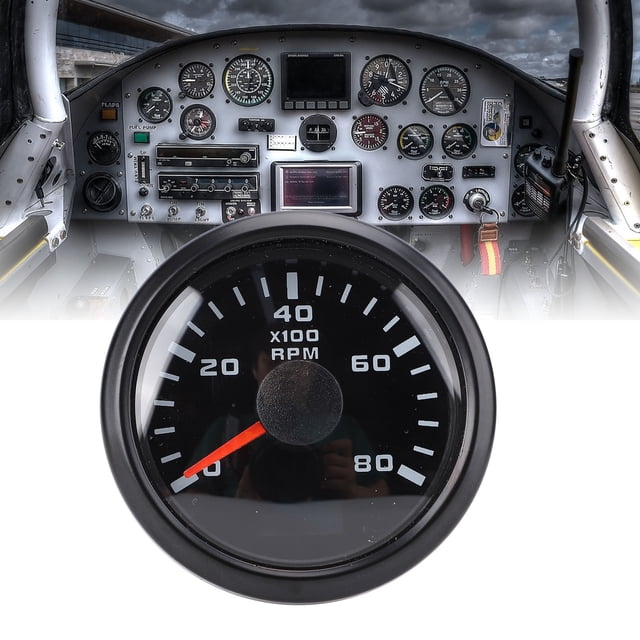 2 Inch Tachometer with Hour Meter for Truck Tractor Car RV Boat 8000RPM 7 Color Backlight