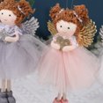 thumbnail image 2 of 1PCS Christmas Plush Angel Wings Christmas Ornaments Hanging White Pink Dolls Decor for Xmas Tree/Gift/Valentine's Day/Wedding, 2 of 5