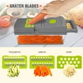 Vegetable Chopper,Pro Food ChopperSlicer Dicer Cutter8 Blade