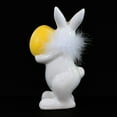 thumbnail image 2 of One Hundred 80 Degrees 8.50In Bunny W/ Colored Egg, Ceramic, Glitter Marabou Em2117 Yellow, 2 of 3