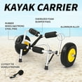 thumbnail image 6 of Ktaxon Kayak Canoe Jon Boat Carrier Dolly Trailer Tote Trolley Transport Cart on Wheel, 6 of 7