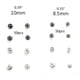 thumbnail image 3 of 200 Sets Sew-on Snap Buttons Metal Snap Fastener Buttons Press Button for Sewing Clothing 10mm 8.5mm, 3 of 4