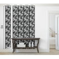 thumbnail image 5 of Ambesonne, Garden Scene Peel & Stick Wallpaper for Home, Botany Hydrangea Print, 13"x100", Charcoal Grey White, 5 of 5