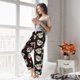 thumbnail image 5 of Fotbe PUG Pantalones de Pijama para Mujer, Pantalones de Dormir, Pantalones Pj con Cordón y Bolsillos-3X-Large, 5 of 6