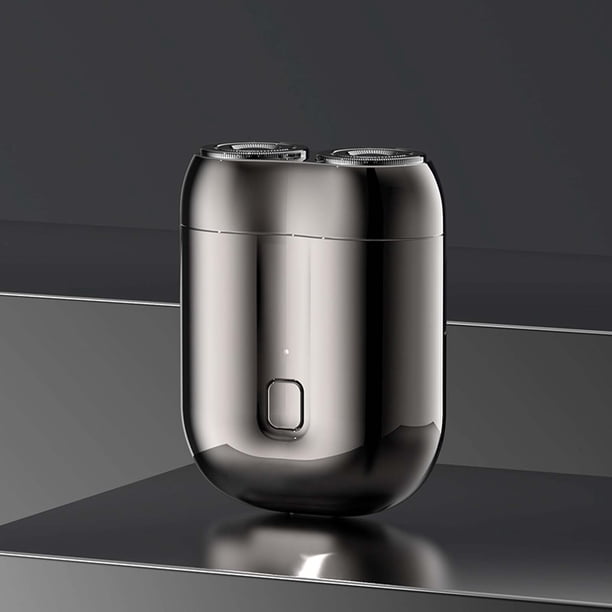 Maquinillas de afeitar para hombres, afeitadora lavable recargable por USB para hombres, mini afeitadora portátil de viaje con cabezal doble.