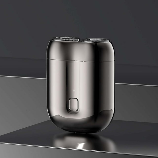 Pntutb Rasoir Électrique Lavable Rechargeable Usb pour Hommes à Double Tête Mini de Voyage Portable