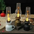 thumbnail image 5 of JilgTeok LED Vintage Kerosene Lamp Electronic Swing Candle, LED Vintage Kerosene Lamp, Vintage Flameless Candle Table Lamp, Electronic Swing Candle, Desktop Electronic Light Decoration(1.96*7.28in), 5 of 5