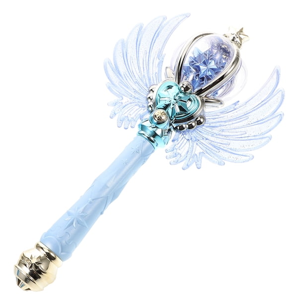 Varita de hada iluminada para niña con luz y festival de música Linda varita de princesa con alas para fiestas de cumpleaños y cosplay