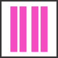thumbnail image 4 of Sticker Connection | Fender Stripes Hash Marks - Vinyl Decal Universal for Car Truck Sticker Racing Stripe (Pink), 4 of 4