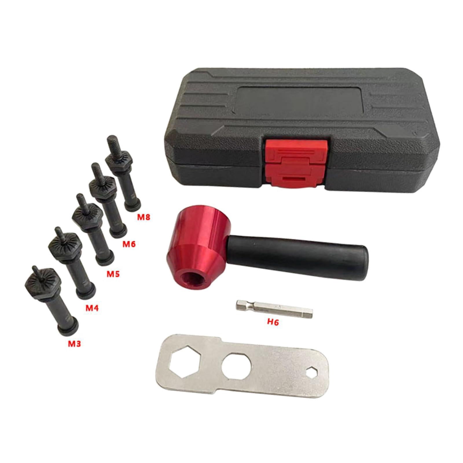 oshhni Electric Rivet Machine Conversion Head Electric Rivet Nut Adaptor for Window M3 M8