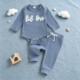 thumbnail image 7 of Enyan Little Brother Matching Outfits Newborn Baby Boy Sweatshirt Pants Set 2Pcs Fall Winter Clothes（Size 0-1 Months）, 7 of 7
