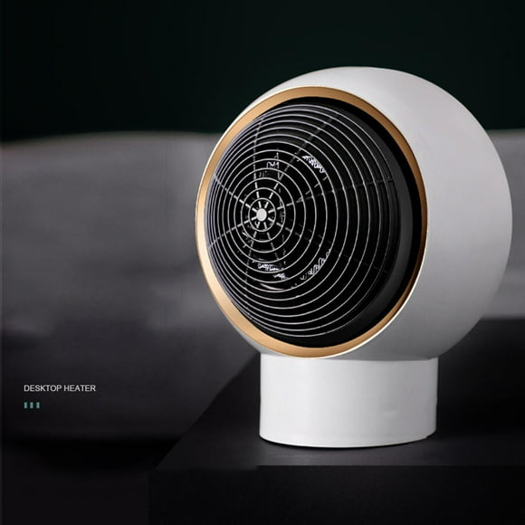 Calentador eléctrico shamjiam de habitación Calefacción rápida Termostato ventilador personal blanco