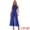 Royal Blue, variant on DARING DIVA Women's Sleeveless Chiffon Wide Leg Jumpsuit M Apricot