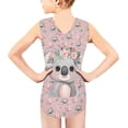 thumbnail image 2 of Swimsuits for Girls 3-14 Sleeveless Bathing Suit for Kids Summer One Piece Swimming Suits, 2 of 4