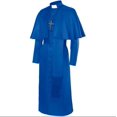 thumbnail image 3 of Disfraz de sacerdote medieval, disfraz de sacerdote de la iglesia católica, disfraz de sacerdote, papa, pastor, misa, túnica de misionero, sotana del clero, 3 of 5