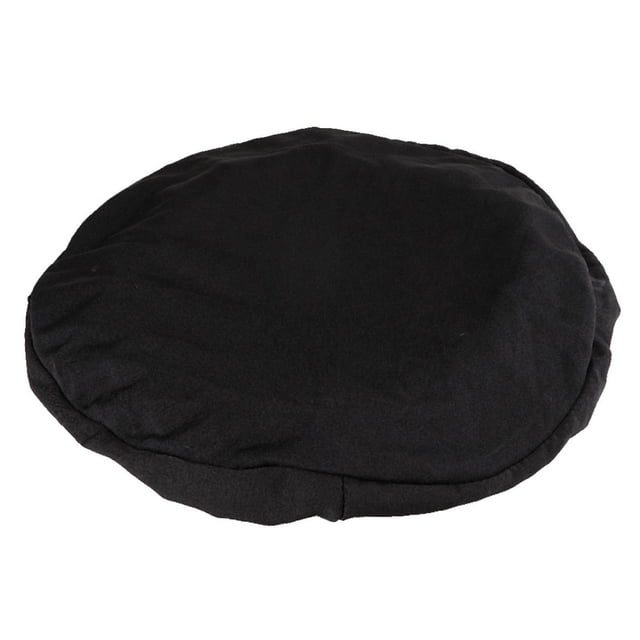 Coussin de Tabouret Rond Durable, Doux et Lavable pour Chaise de 12-18 Pouces, Rouge Vin