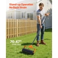 thumbnail image 4 of VEVOR Rolling Lawn Aerator, 15 in Manual Push Aerator Roller with 42 Spikes & 60 in Long Handle, Fillable Drum for Added Weight, Heavy-Duty Lawn Soil Penetrator for Garden Yard Compacted Soils, 4 of 9
