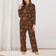 thumbnail image 2 of Balery 60s and 70s Aesthetic1 Conjunto de Pijama con Estampado para Mujer, Conjunto de Dos Piezas con Manga Larga, Ropa de Dormir Suave con Bolsillos, Pijamas Cómodos-Small, 2 of 7
