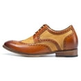 thumbnail image 2 of CMR CHAMARIPA Height Increasing Shoes - Mens Shoes With Height - Brown Genuine Leather Brogues Wingtip Shoes 7CM / 2.76Inches, 2 of 4