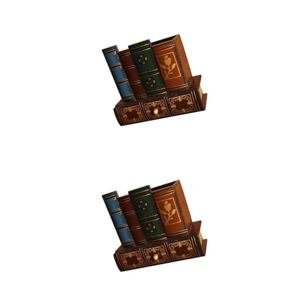 Inteprter Organizador de escritorio multifuncional y de moda de los tenedores de la pluma del libro del vintage con la S del regalo del cajón S 2Conjunto