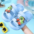 thumbnail image 2 of Toddler Boys Girls Sandals - Kids Water Sandals Slides, Lightweight EVA Quick Dry Waterproof Beach Pool Summer Shoes With Dinosaur Pattern, 2 of 8