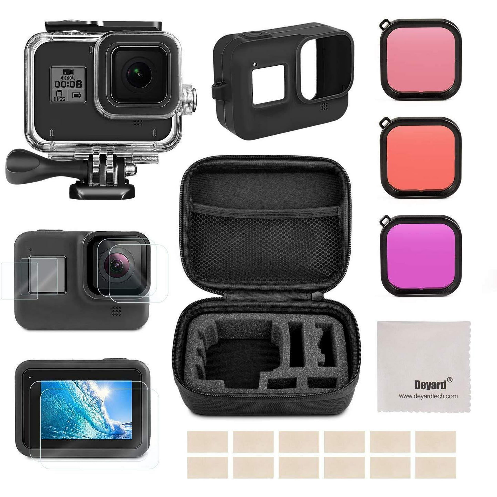 Kit d'accessoires Deyard pour GoPro (Kit d'accessoires pour GoPro Hero 7  Black/6/5/2018)