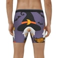 thumbnail image 4 of Picia Halloween Gnomes Pattern Men's Athletic Long Leg Briefs , Performance Stretch Underwear，Moisture-Wicking, 4 of 7