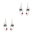 thumbnail image 4 of Pendientes colgantes de cara delicada Sonducket dorado plateado, 4 of 6