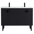 thumbnail image 2 of Venezian Collection - 48" Double Black Bathroom Vanity, - Black Handles.&nbsp;, 2 of 9
